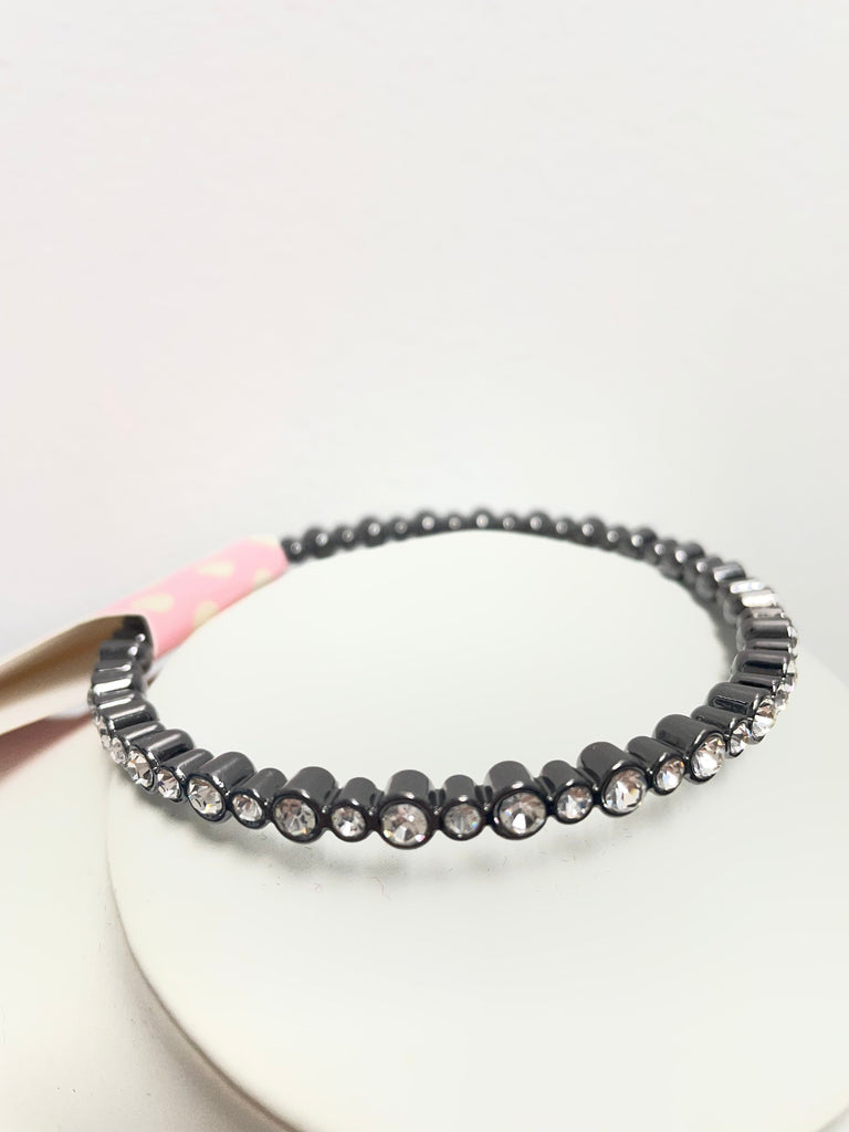 " Rhinestone Bangle Bracelet - Sparkly Round Cuff for Women Shirley Ollison