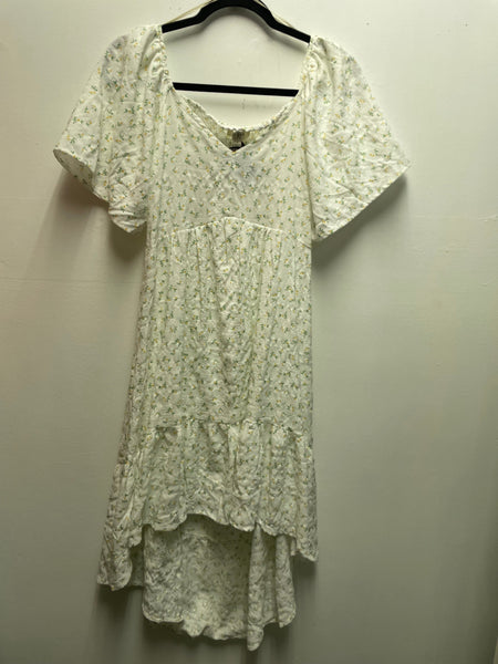 Umgee White Floral Dress Cut Out Back - Boho Summer Dress Shirley Ollison