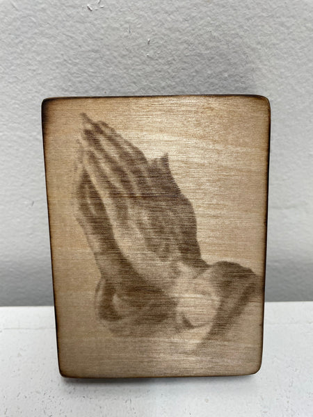 3x4 Hand-Made Wood Burned Shelf-Sitter - Artisan Farmhouse Decor Rick Dantzler
