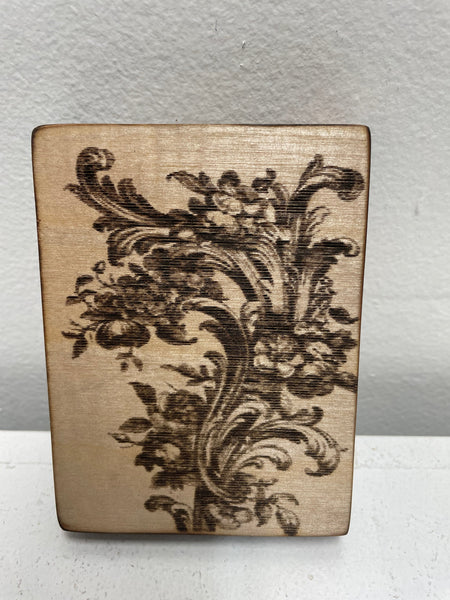 3x4 Hand-Made Wood Burned Shelf-Sitter - Artisan Farmhouse Decor Rick Dantzler