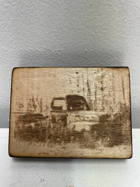 3x4 Hand-Made Wood Burned Shelf-Sitter - Artisan Farmhouse Decor Rick Dantzler