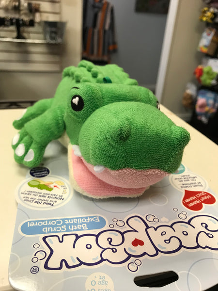 SoapSox Loofah for Kids-Alligator