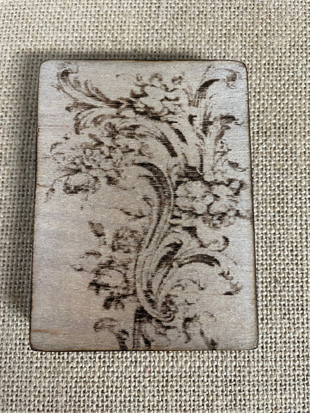 3x4 Hand-Made Wood Burned Shelf-Sitter - Artisan Farmhouse Decor Rick Dantzler