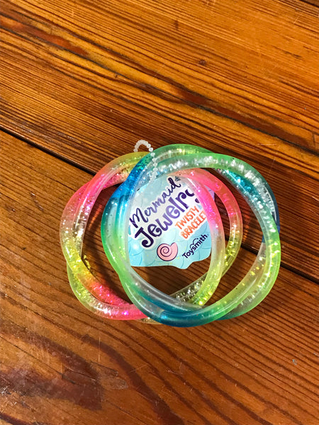 Mermaid Twisty Glittery Bracelet Set