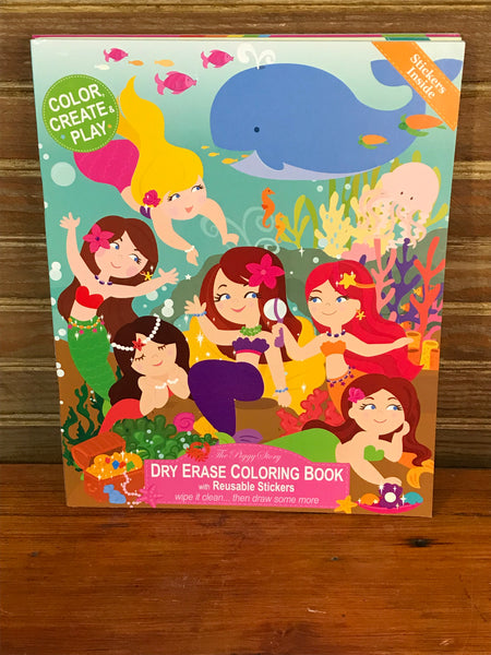 Color, Create, and Play Dry Erase Book w/Stickers
