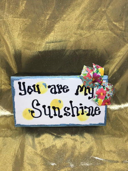Misc.-You Are My Sunshine block
