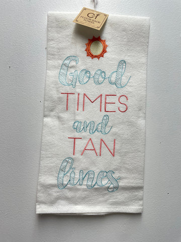 C & F Flour Sack Summer Themed towels Amanda Queen