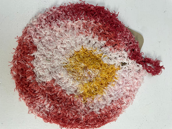 Handmade Crochet 6.5" Round Body Scrubby – Eco Bath Scrubber Hannah Bodker