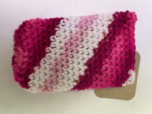 Hand crafted crochet can coozie Hannah Bodker