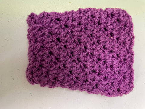 Hand crafted crochet Large Iced coffee coozie Hannah Bodker