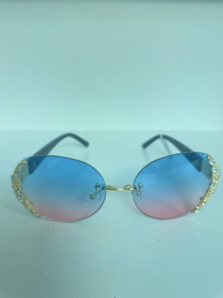 Rhinestone Edge Sunglasses Charita Ford