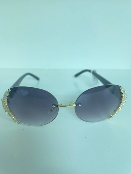 Rhinestone Edge Sunglasses Charita Ford