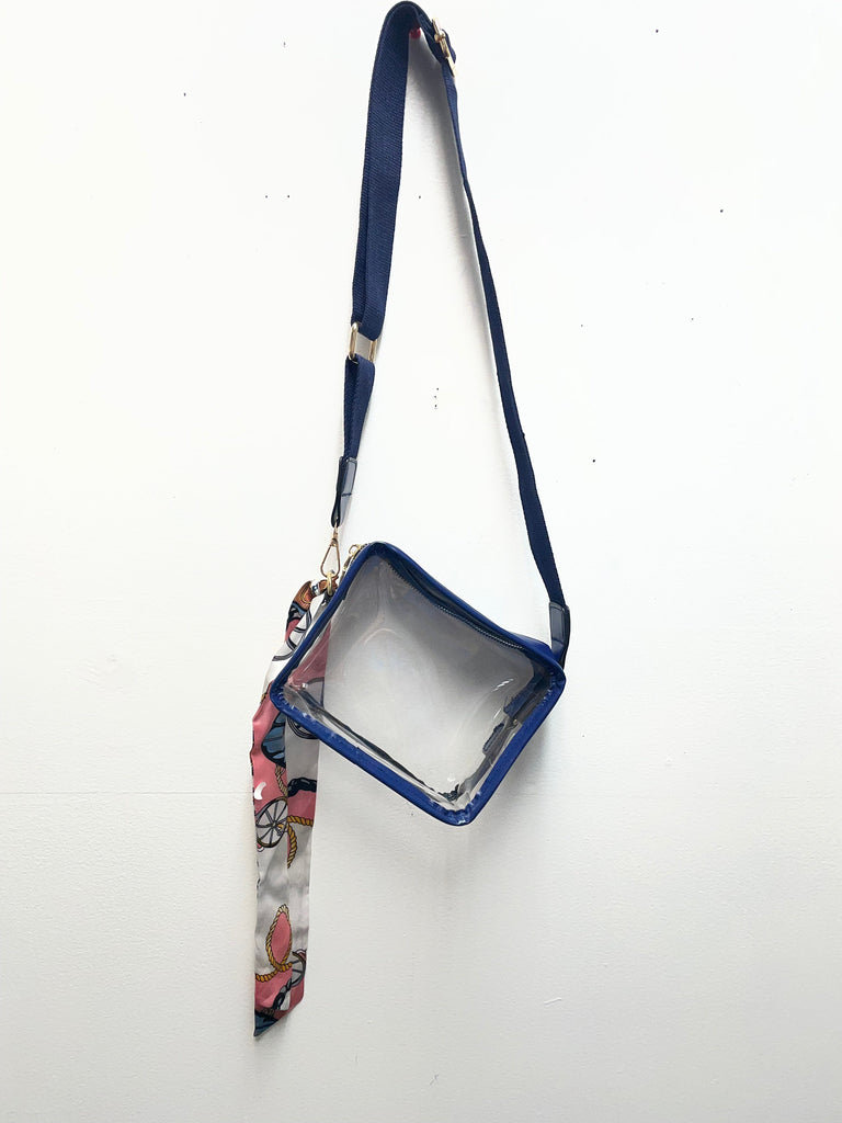 7"x5" Clear Bag with Strap | Stadium-Approved Crossbody Amanda Queen