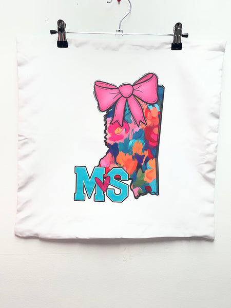 16x16 Sublimated Pillow Covers | Vibrant Custom Home Decor Amanda Queen