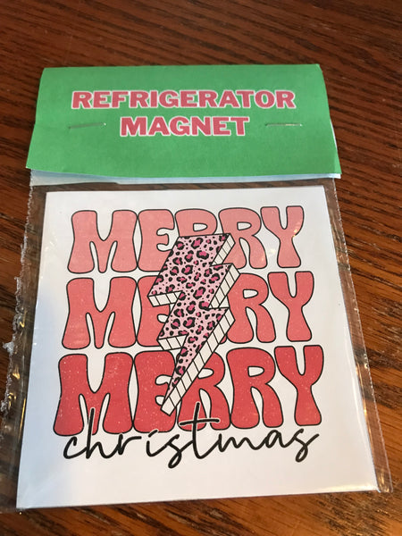 Christmas Refrigerator Magnet 4"x4"