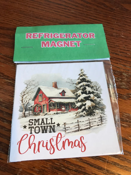 Christmas Refrigerator Magnet 4"x4"