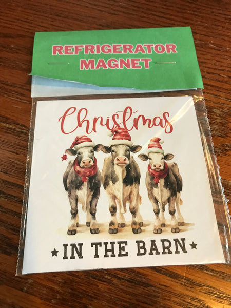 Christmas Refrigerator Magnet 4"x4"