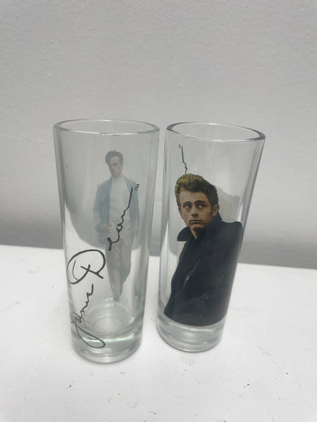 James Dean Pair Shot glasses-signature