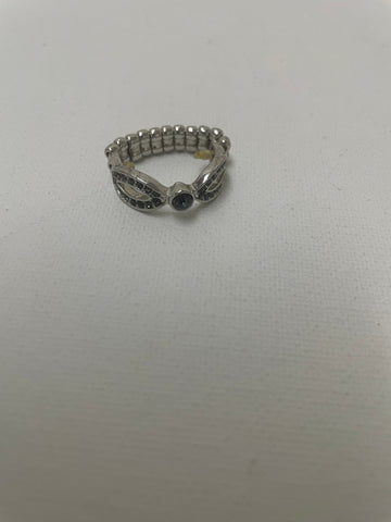 Silver Stretch Rings w/stone