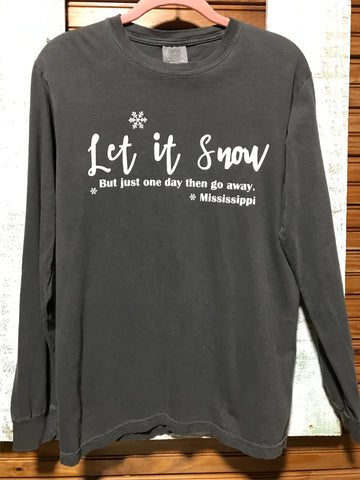 "Let it Snow" Grey T-Shirt