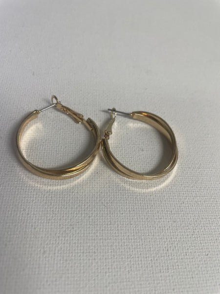Assorted Gold Hoops-Double w/clamp