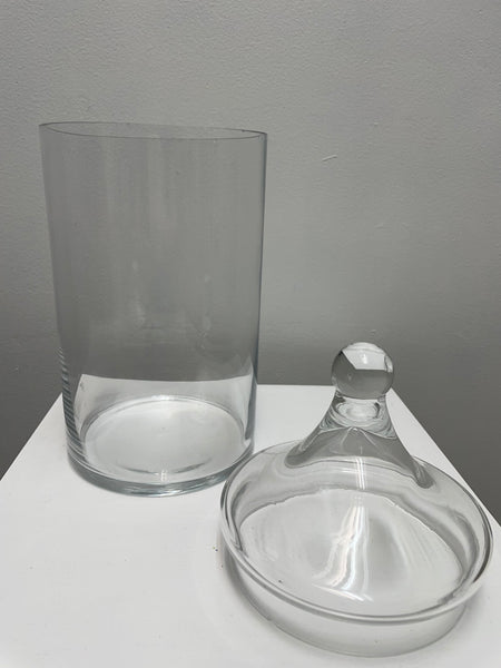 10" Glass Vase with Hershey Kiss Top