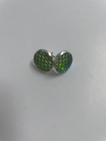Mermaid Studs-green