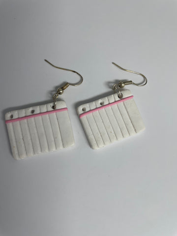 Notebook Earrings