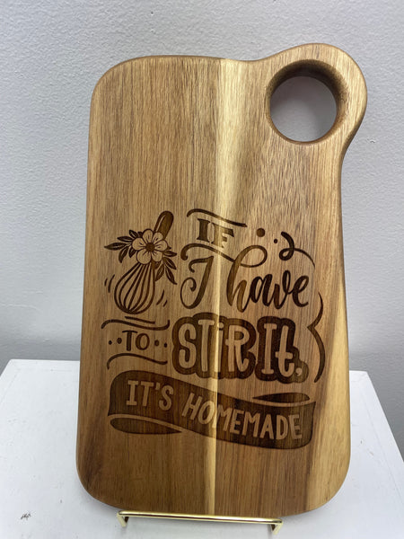 11"x7" Wood Square Cutting boards Brianna Gregory
