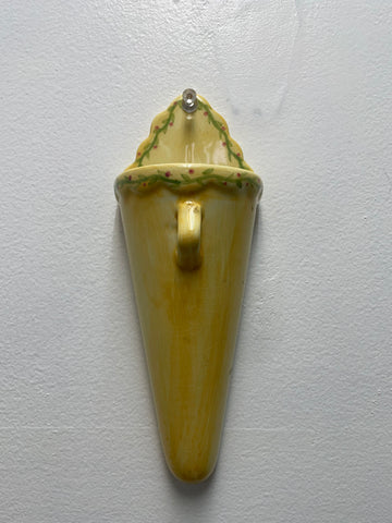 8"Yellow Cone Wall Holder for  Matches