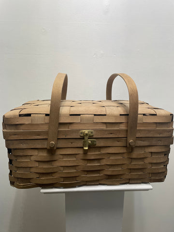19"x9" Woven Basket w/Handles