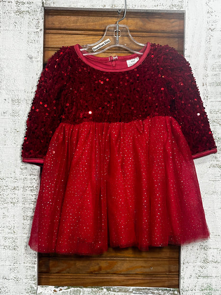 Red Velvet and Sparkle Dress
