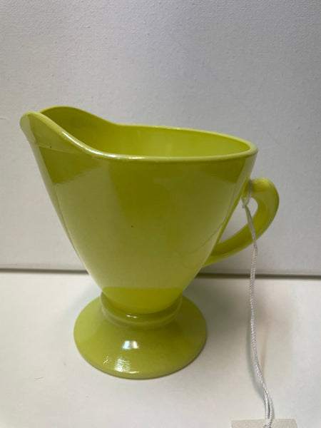 1950s Hazel Atlas Platinate Ovide Creamer-chartreuse