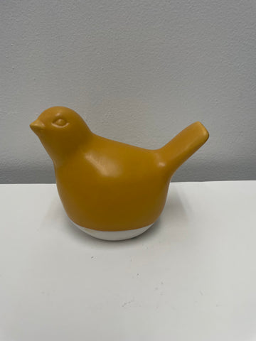 4"T Shelf Sitter Mustard Color Bird