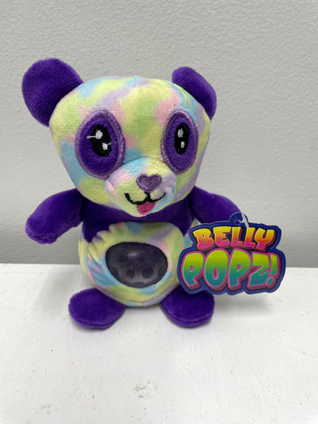Stuffed Animal w/Belly Popz-Purple Bear