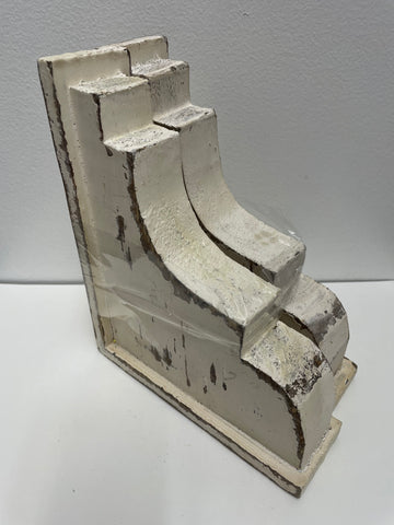 8"T White Wood Book Ends