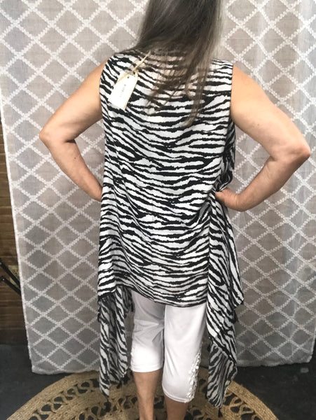 Zebra Print Cardigan