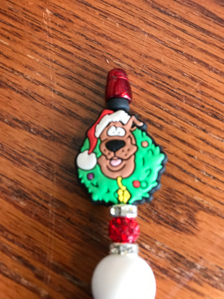 Beaded Pens-Christmas-scooby doo