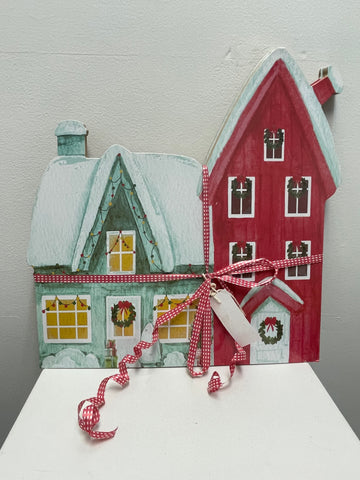 Set of 4 Vintage Christmas House Placemats