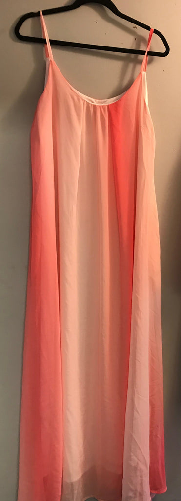 Pink Ombie Strap Maxi Dress