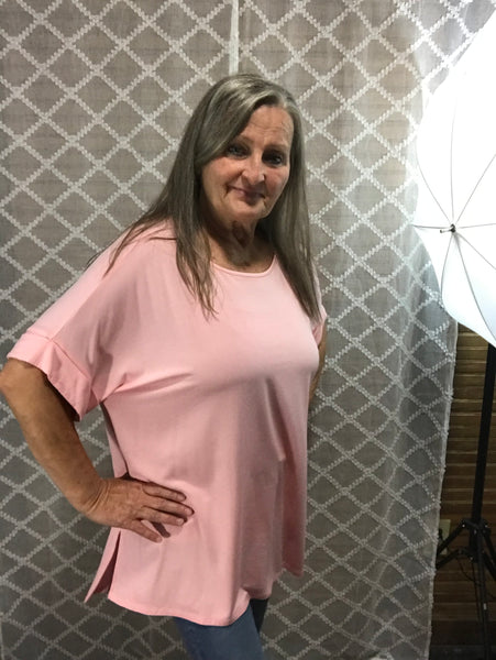 Zenana 2X Coral T-Shirt