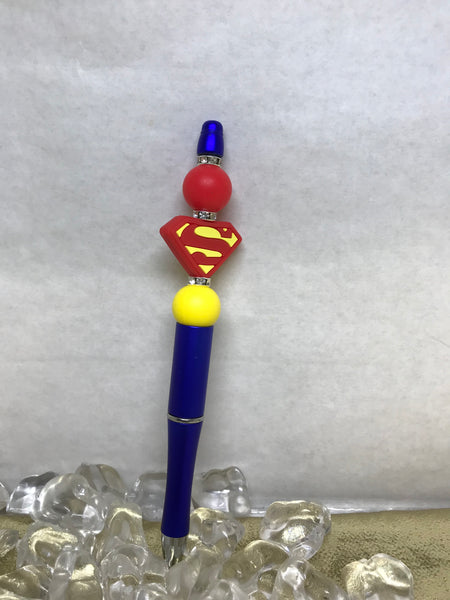 Beaded Pens-Superman