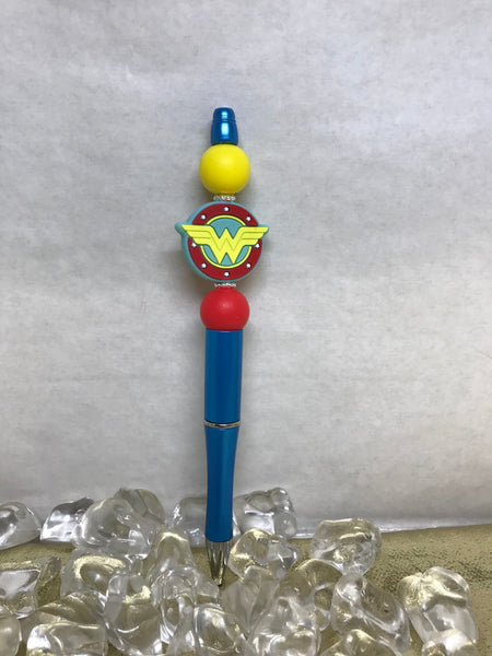 Beaded Pens-Wonder Woman