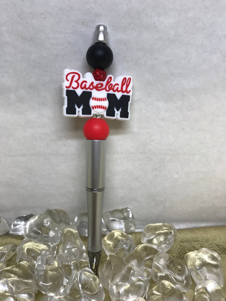 Beaded Pens-Baseball Mom