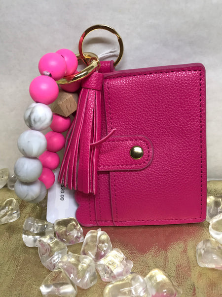 Wallet Wristlet-Hot Pink