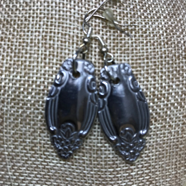 Spoon Handle Earrings/Southern Silverware-Long