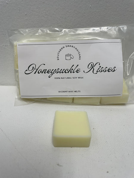 Homemade 8 count Wax Melts-Honeysuckle Kisses-Cream/yellow