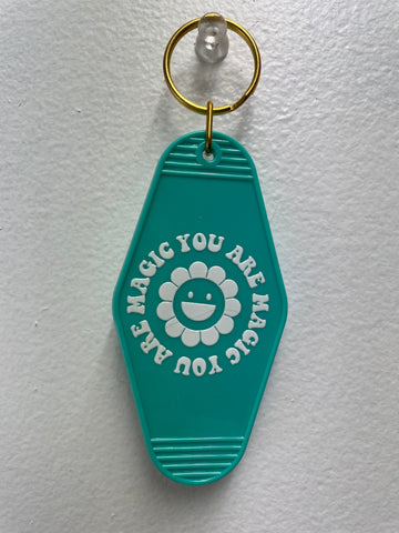3 1/2" x 2" Keychains-you are magic-green