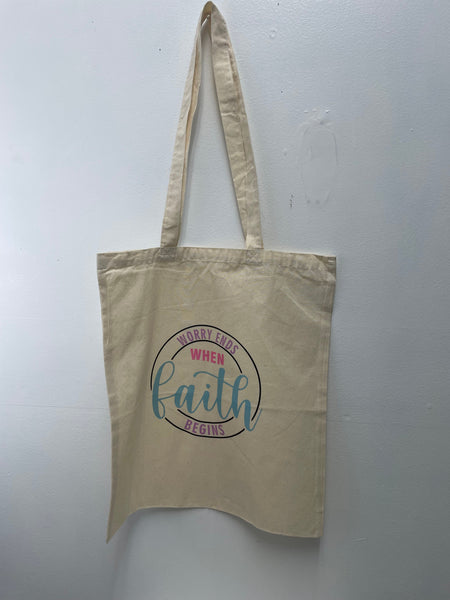 15"x15" Tan Tote bag w/Strap Emily Howell-Shananigans