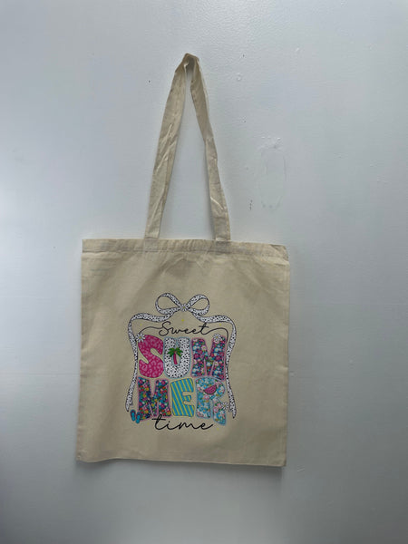 15"x15" Tan Tote bag w/Strap Emily Howell-Shananigans